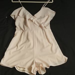 NWOT Blush Pink V-neck Romper
